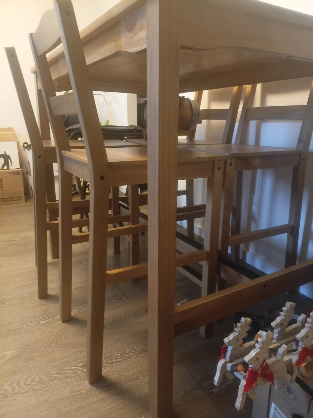 Wooden Dining Table and Chairs Set