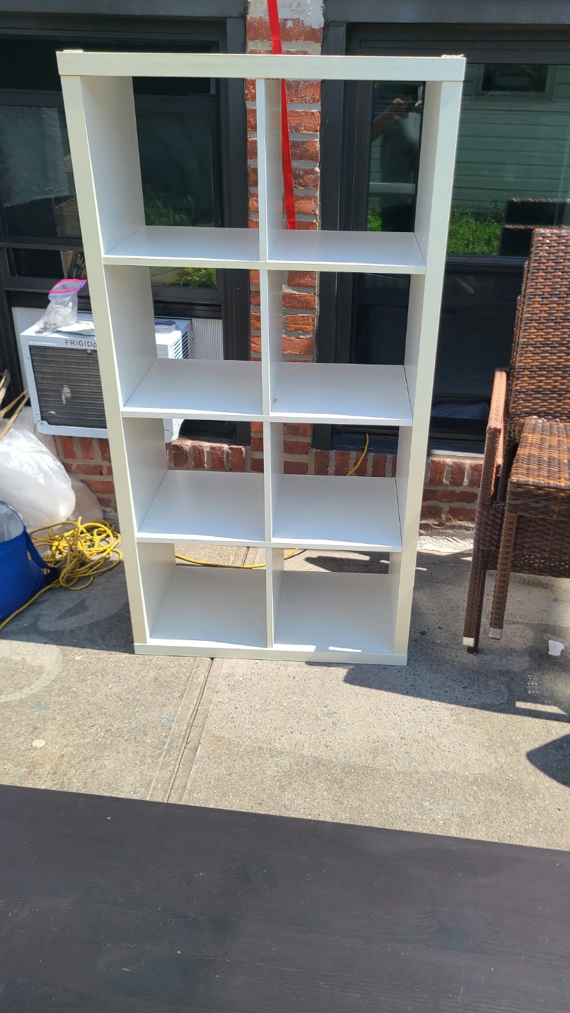 White 8-Cube Storage Shelf - photo 3