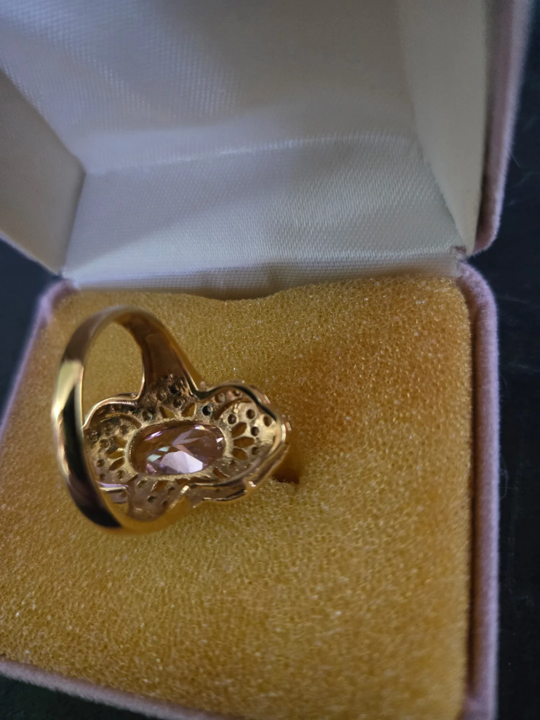 Sterling Silver Pink Gemstone Ring - photo 4