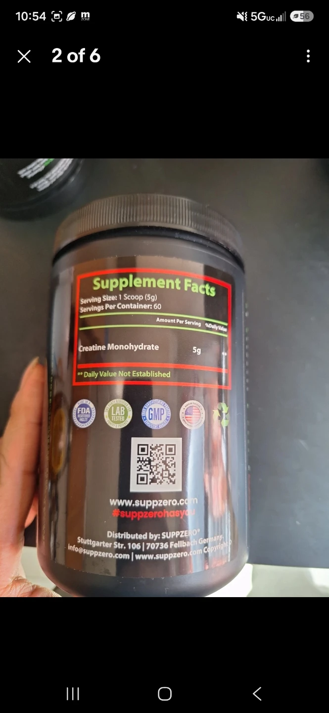 SUPPZERO CREATINE - Monohydrate - photo 2