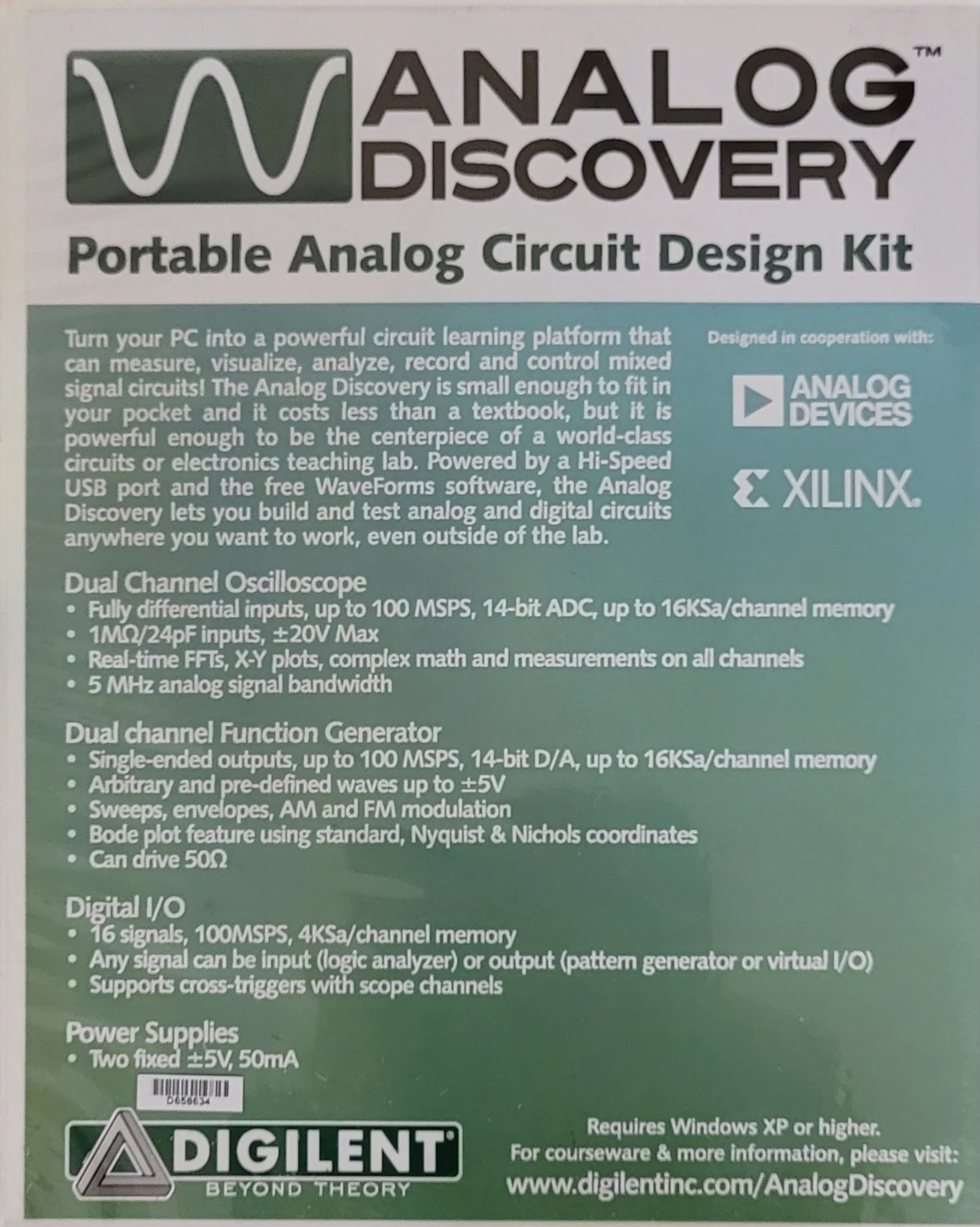 Digilent Analog Discovery 2 – Portable Analog Circuit Design Kit - photo 3