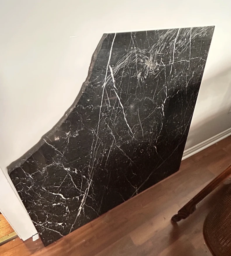Black Marble Slab - (WAS) Large 5'x5'
