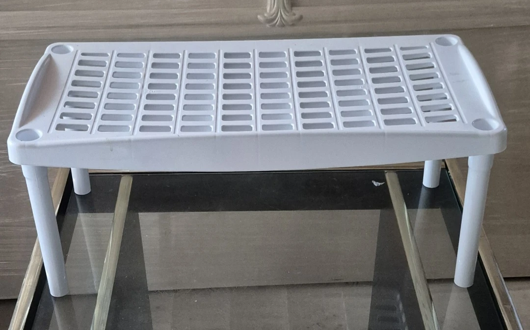 White Plastic Shelf Unit