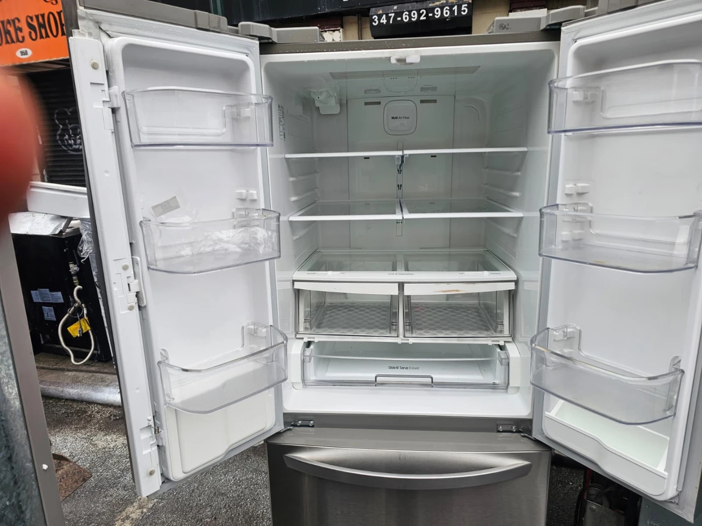 Kenmore 30in white french door refrigerator - photo 2