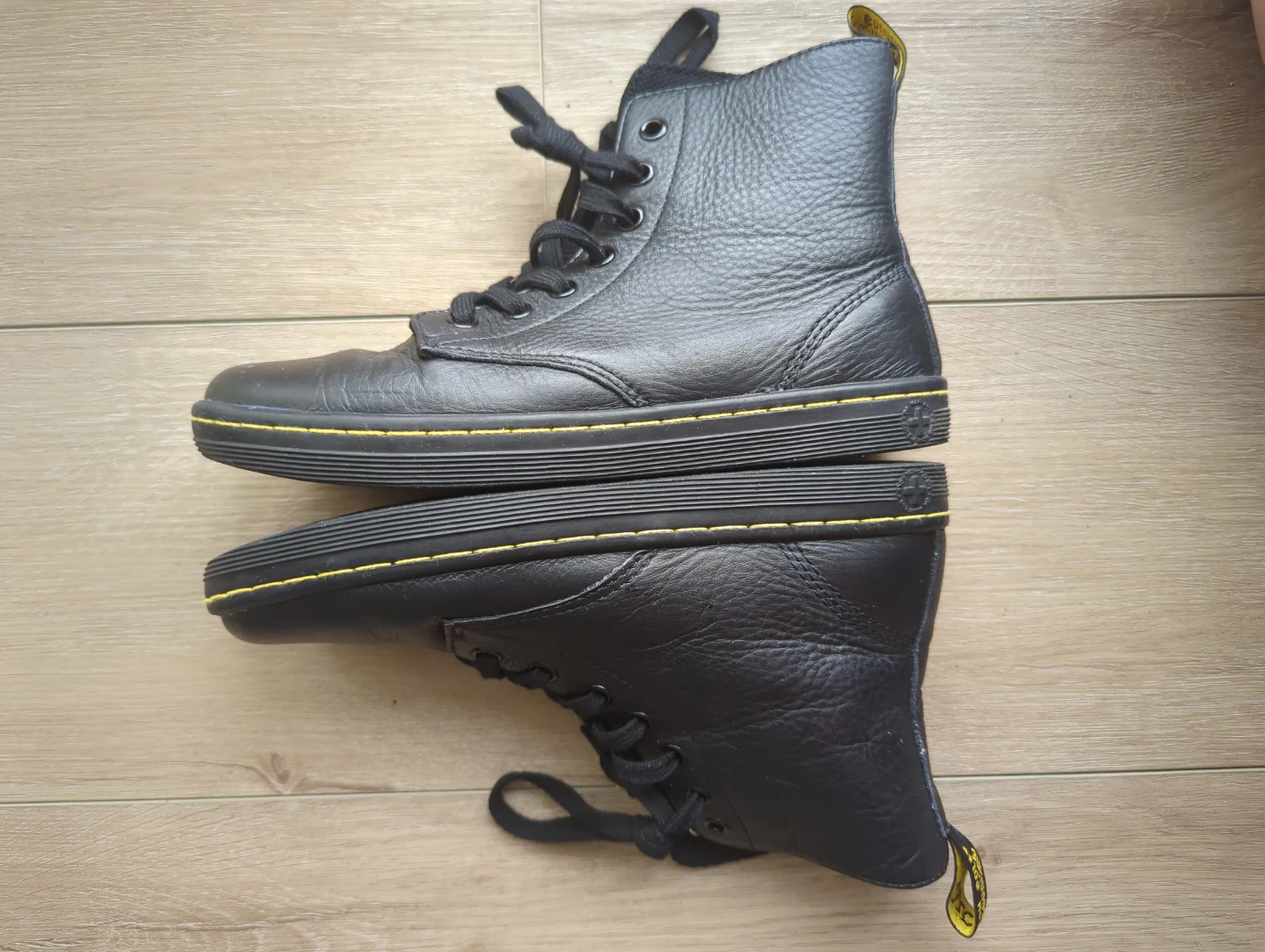 Dr. Martens Black Leather Lace-Up Boots - photo 2