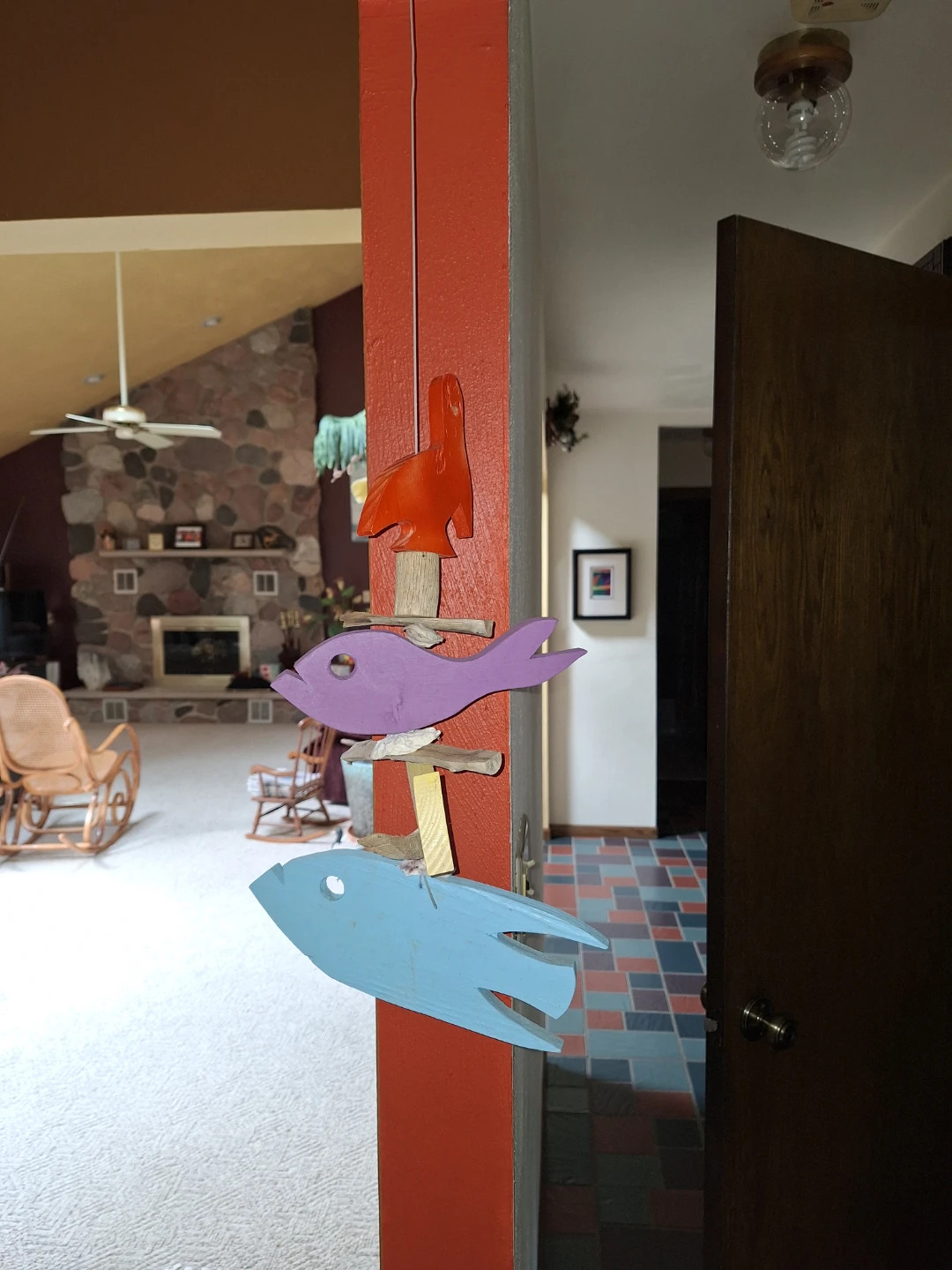 Wooden Pelican/Fish Mobile - photo 2