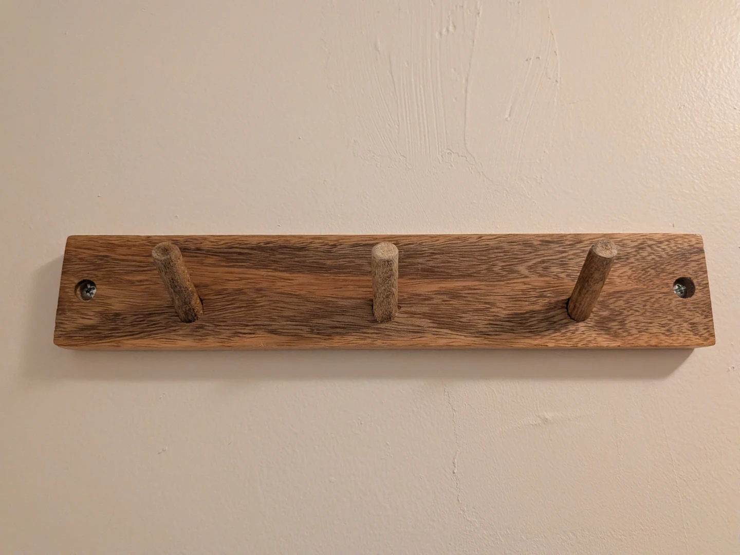 Wooden Coat Rack with 3 Hooks