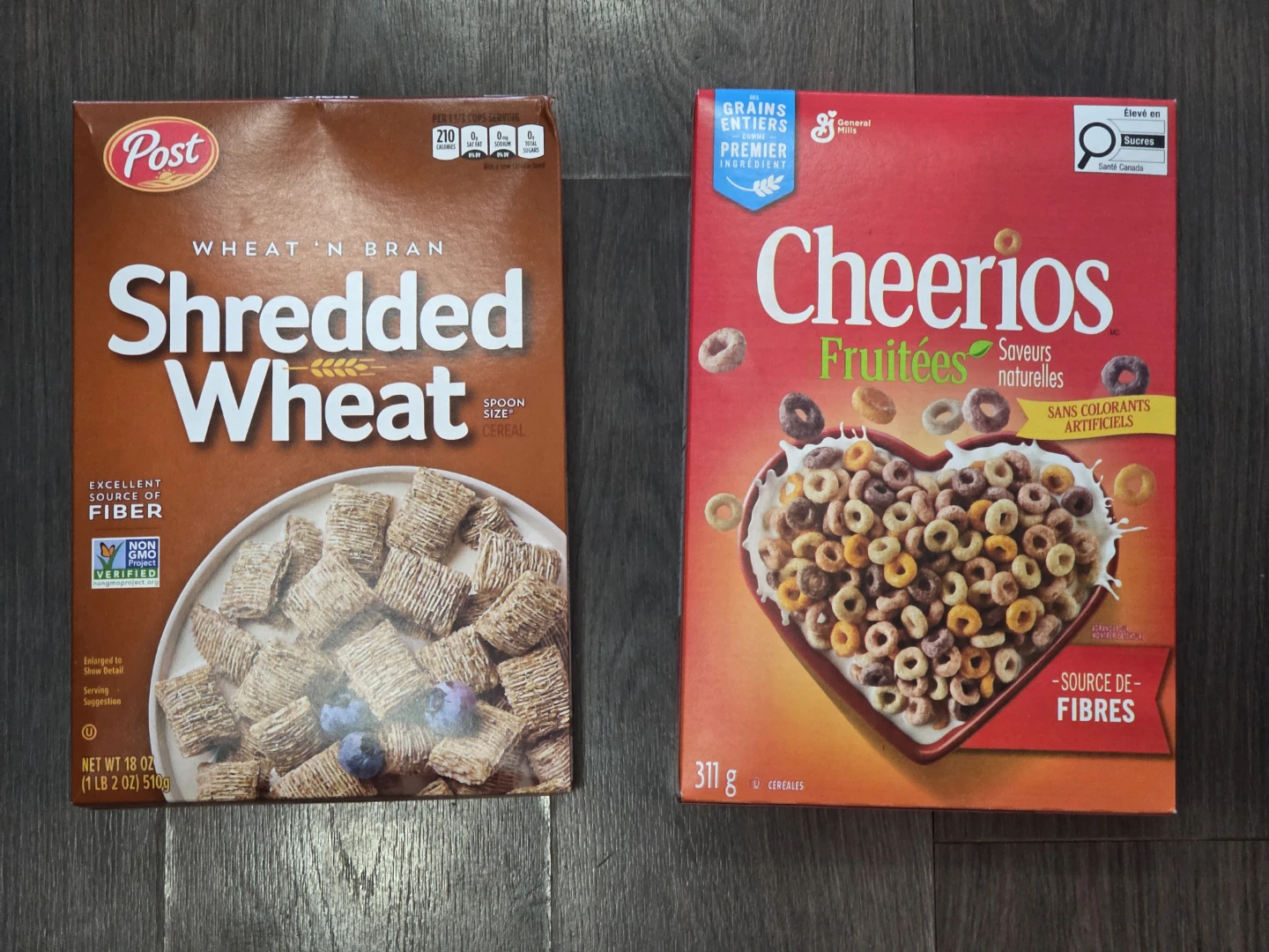 Free cereal – 2 boxes (Shredded Wheat & Cheerios)