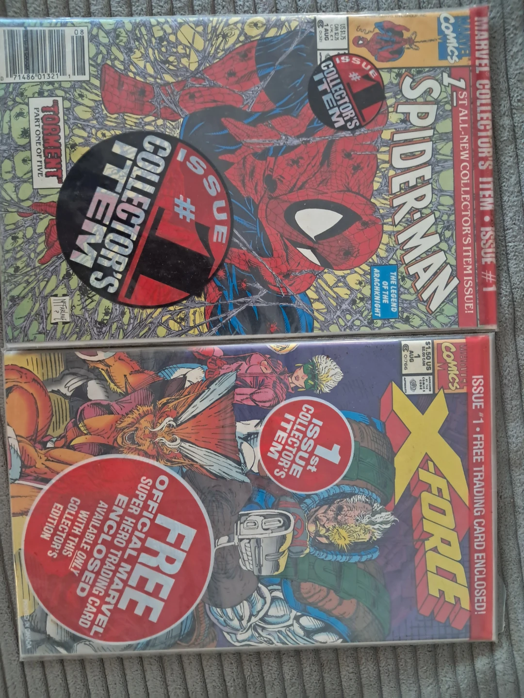 Marvel Comics Spider-Man #1 & X-Force #1 Collector's Items