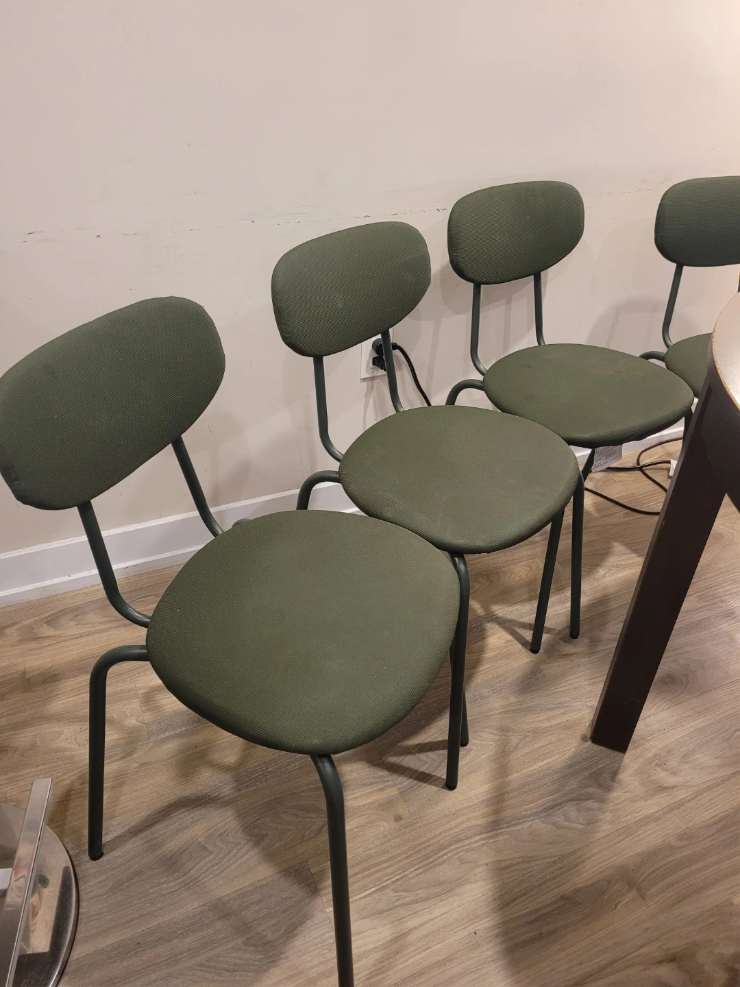 IKEA Set of 4 Green Dining Chairs