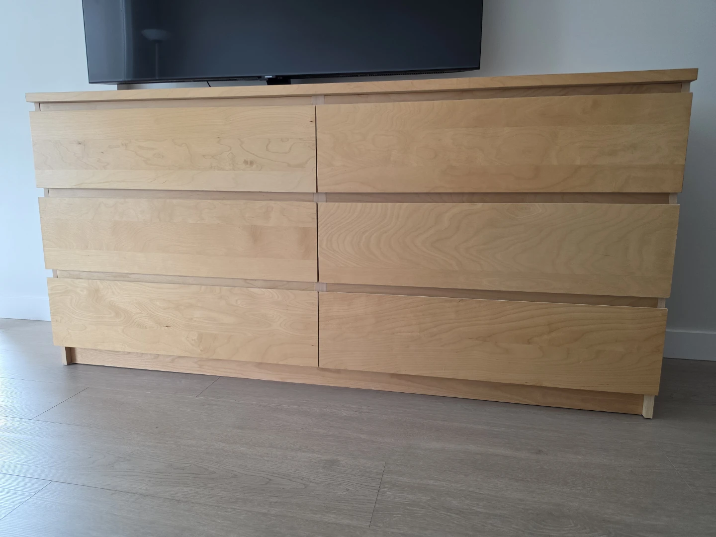 IKEA STORKLINTA 6-Drawer Dresser - Oak Effect