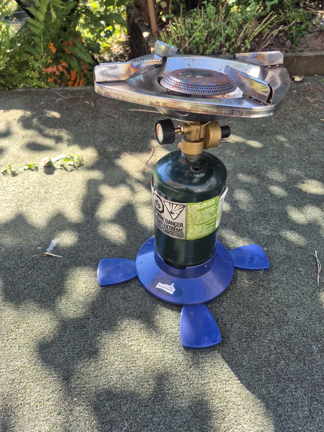 Camping Gas Stove with base and bottle