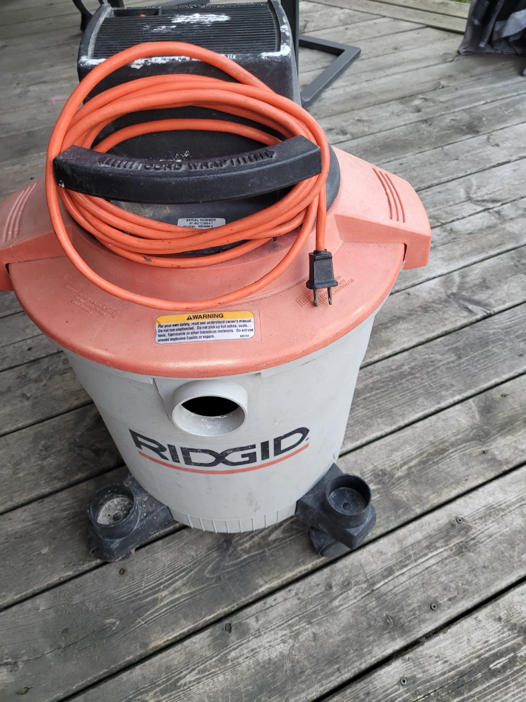 RIDGID Wet Dry Vac 3.25 Peak HP 8 Gallon - photo 2