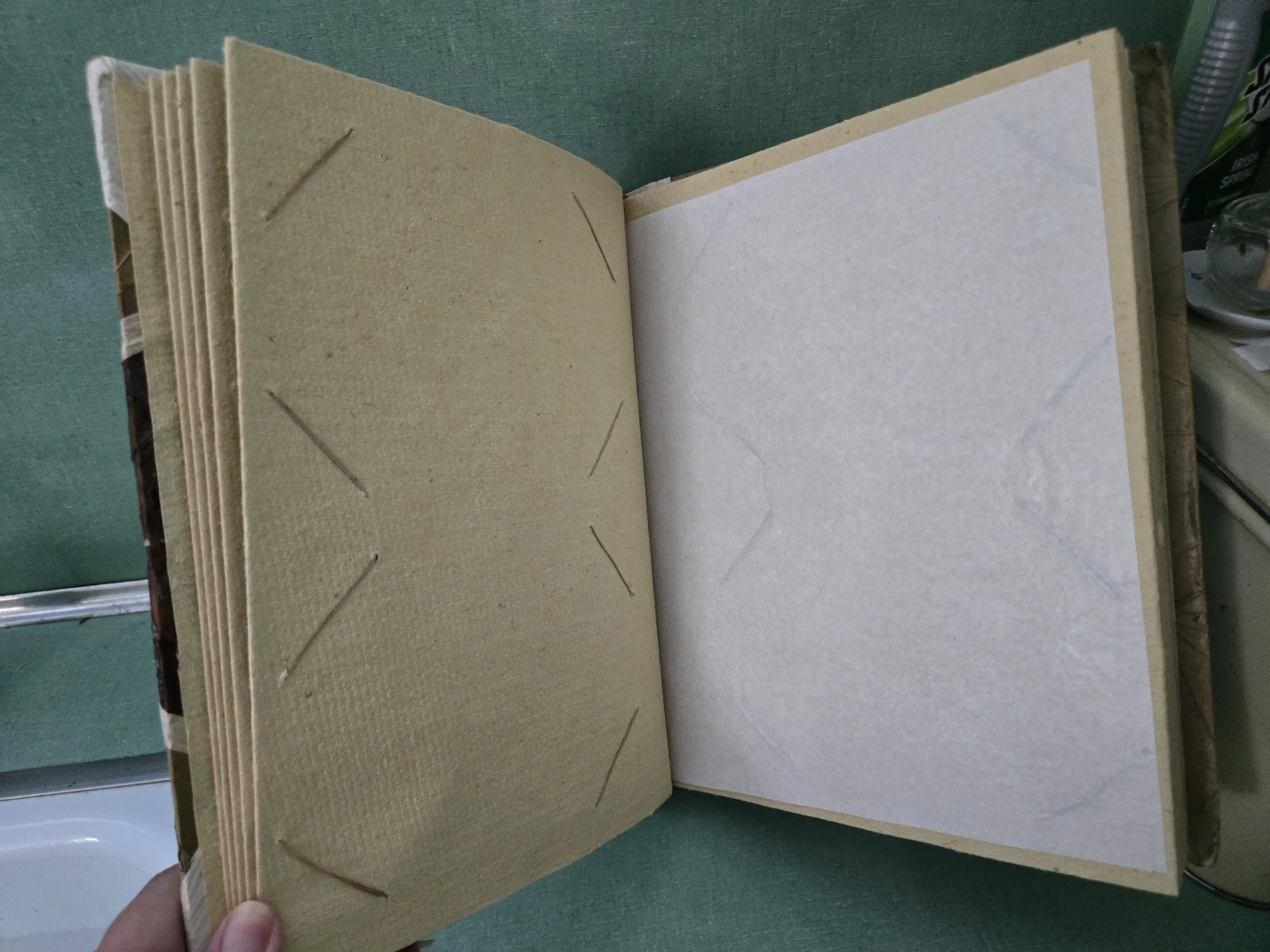 Riviera Maya Natural Wood Rattan Jute Photo Album - photo 2