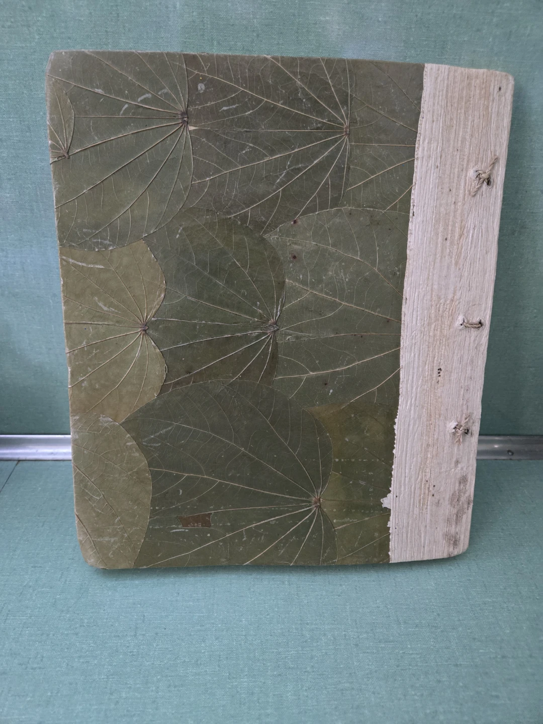 Riviera Maya Natural Wood Rattan Jute Photo Album - photo 3