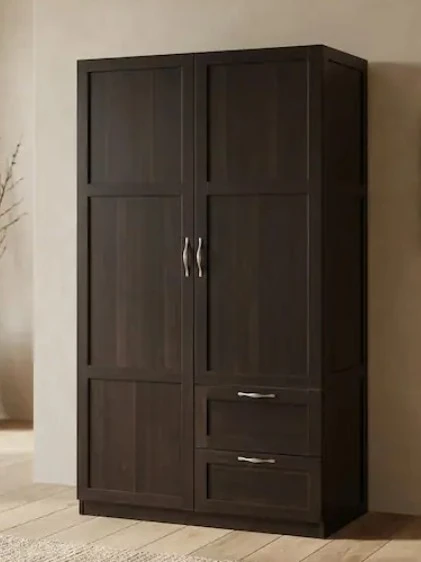 Dark Wood Dresser Wardrobe with Drawers - NEED GONE ASAP