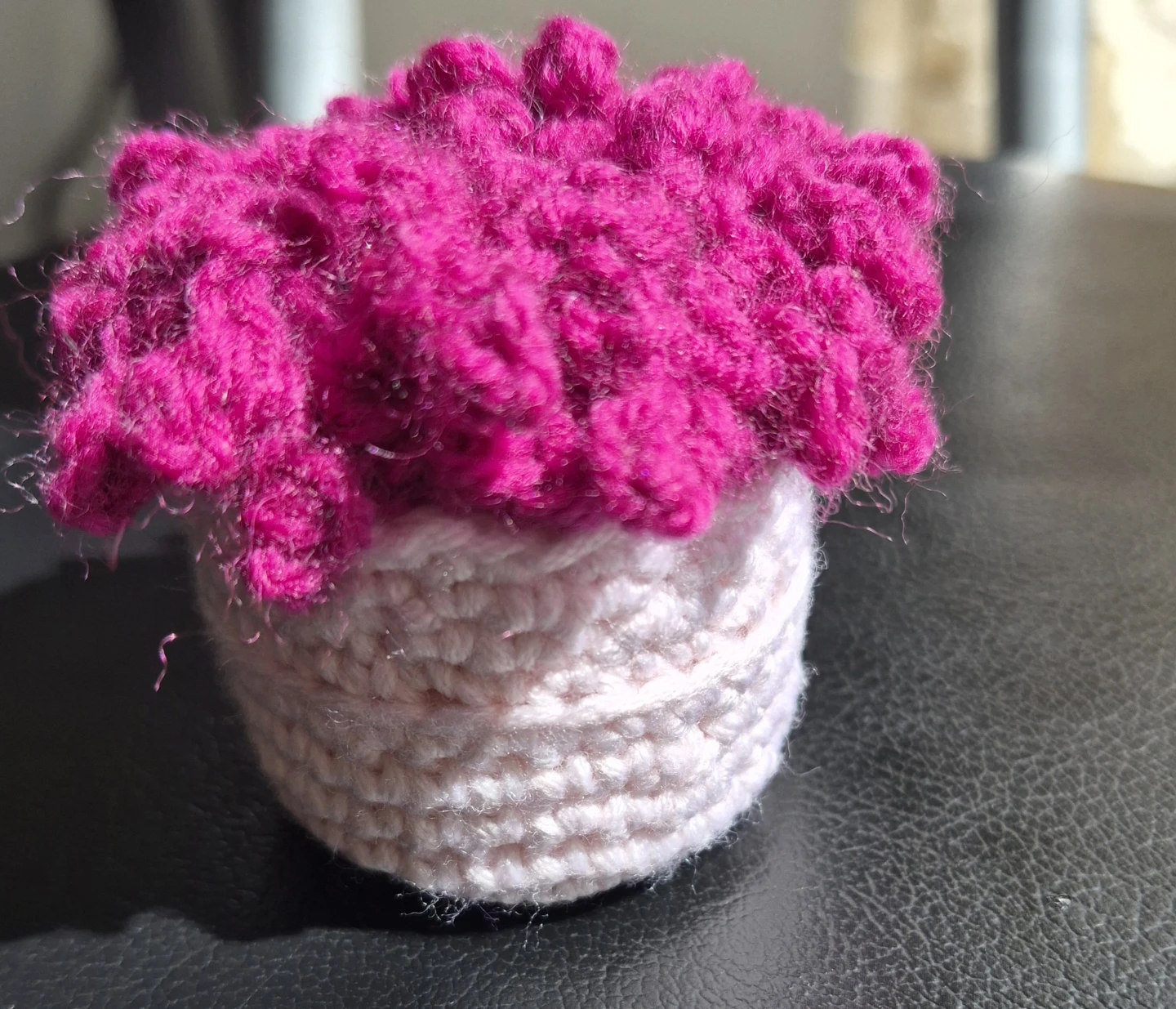 Handmade Crochetflower pot Decoration
