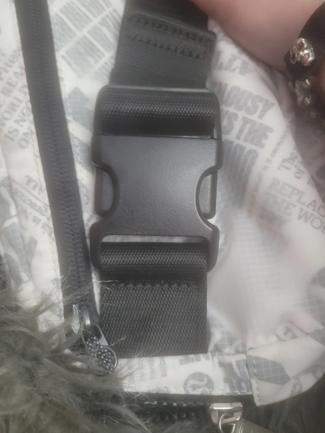 Lululemon Everywhere Belt Bag - White Newspaper Print - photo 5