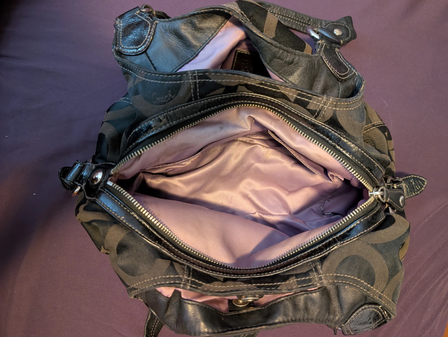 Coach Signature Pattern Hobo Bag - photo 4