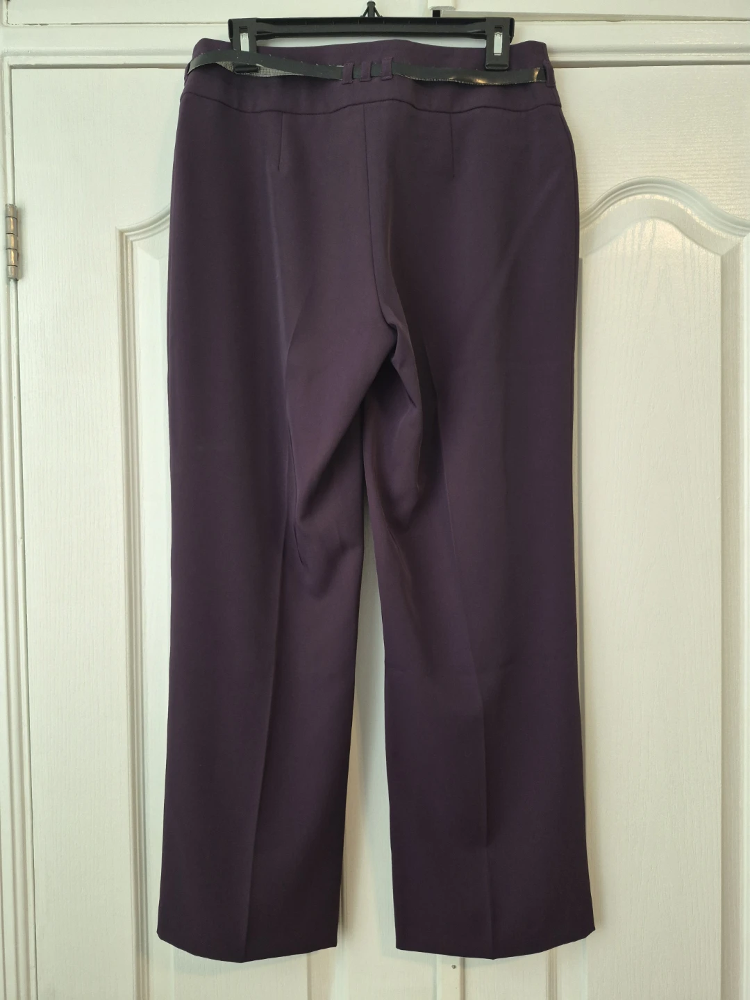 TUZZI Dark Purple Wide-Leg Dress Pants Size 8 - photo 2