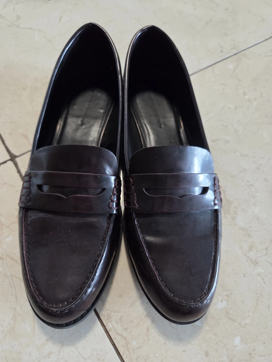 Dark Maroon Zara Flats