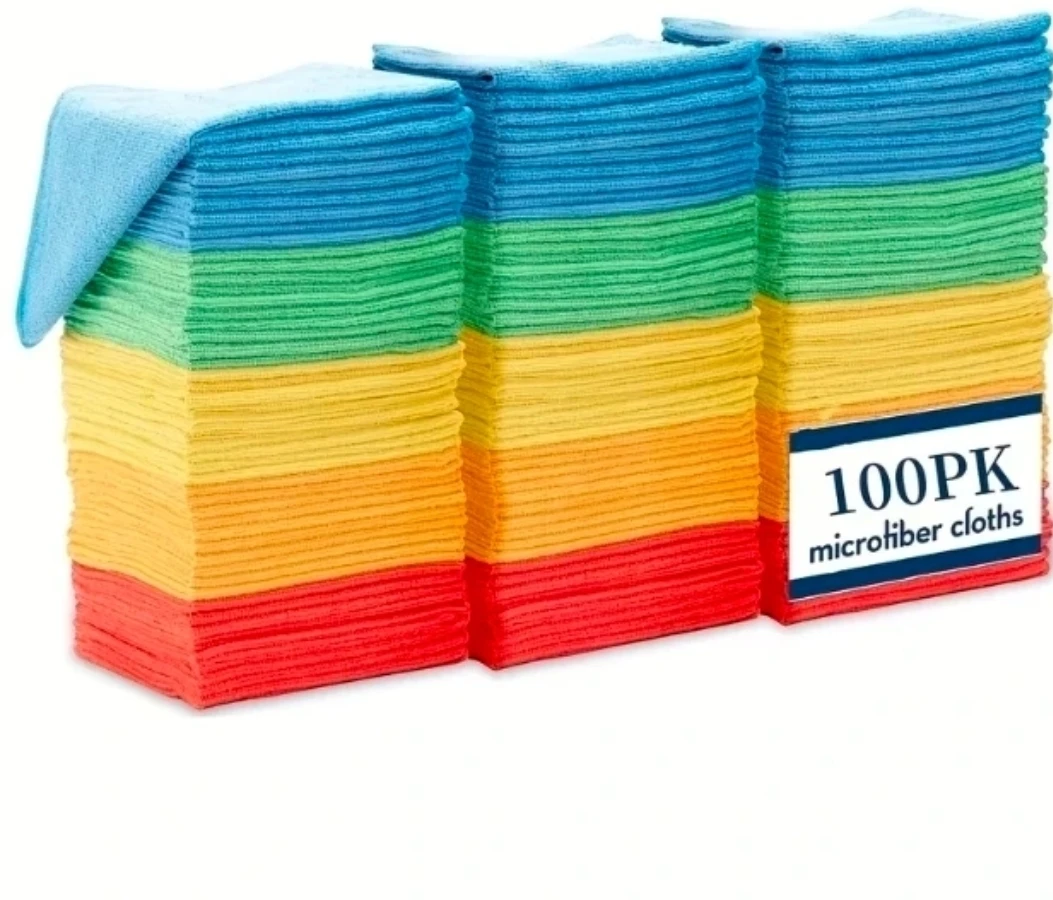 100 Pack Microfiber Cloths
