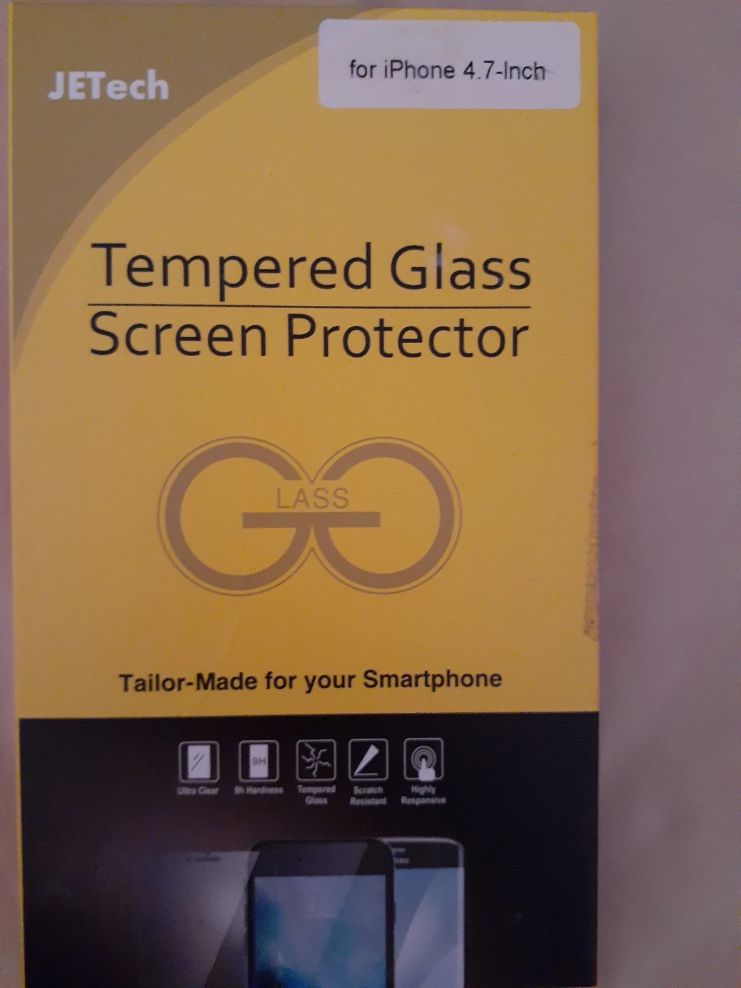 JETech Tempered Glass Screen Protector for iPhone 4.7-Inch