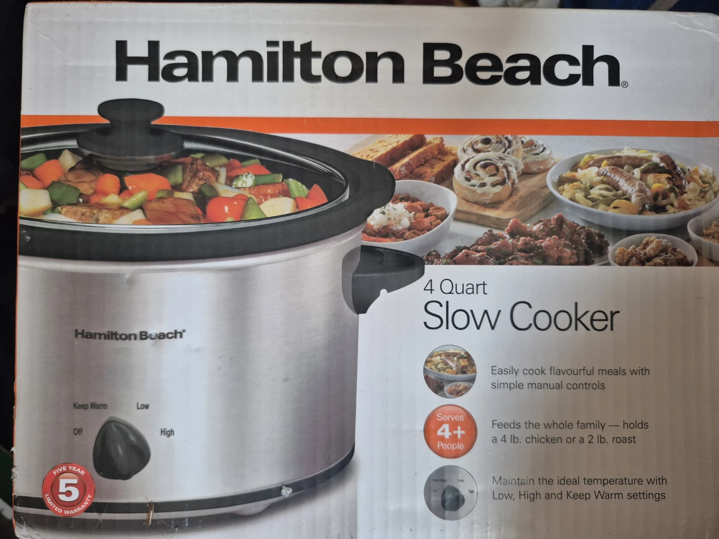 Hamilton Beach 4 Quart Slow Cooker
