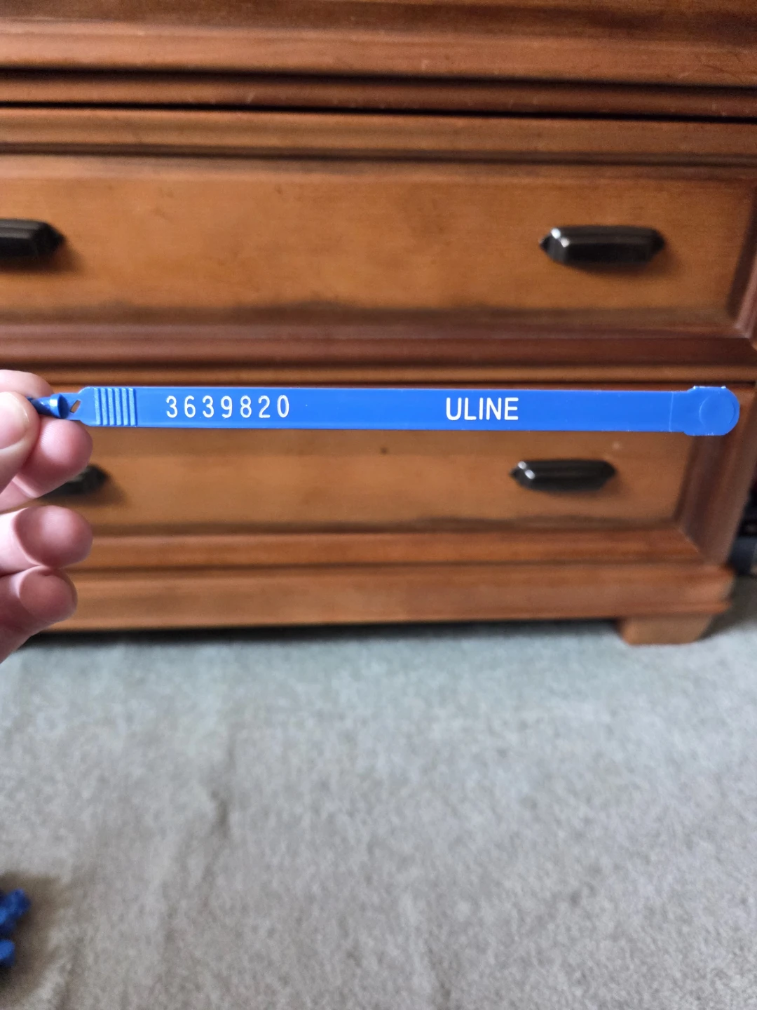 ULINE Plastic Blue Numbered Security Seals