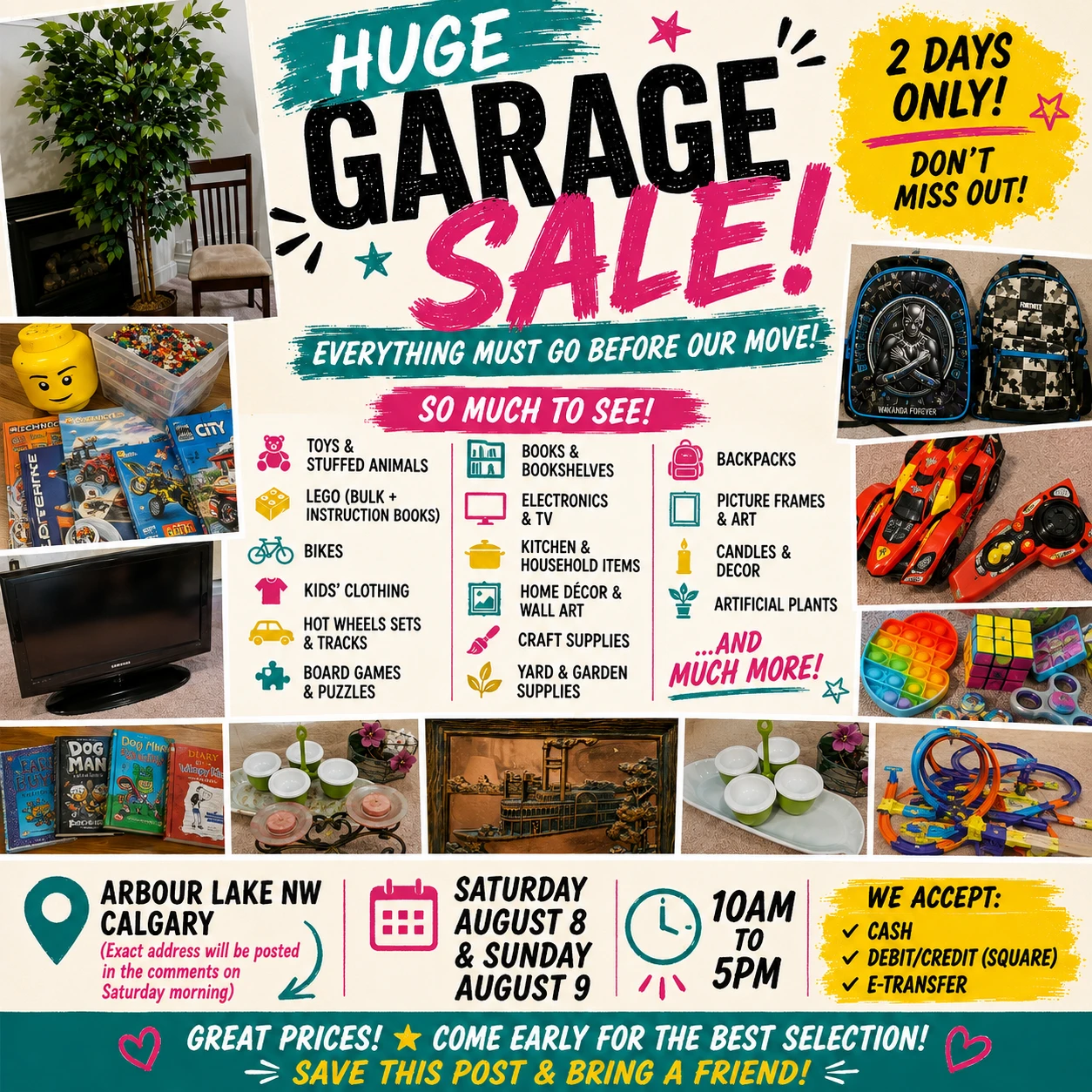 Huge Garage Sale - Arbour Lake NW Calgary