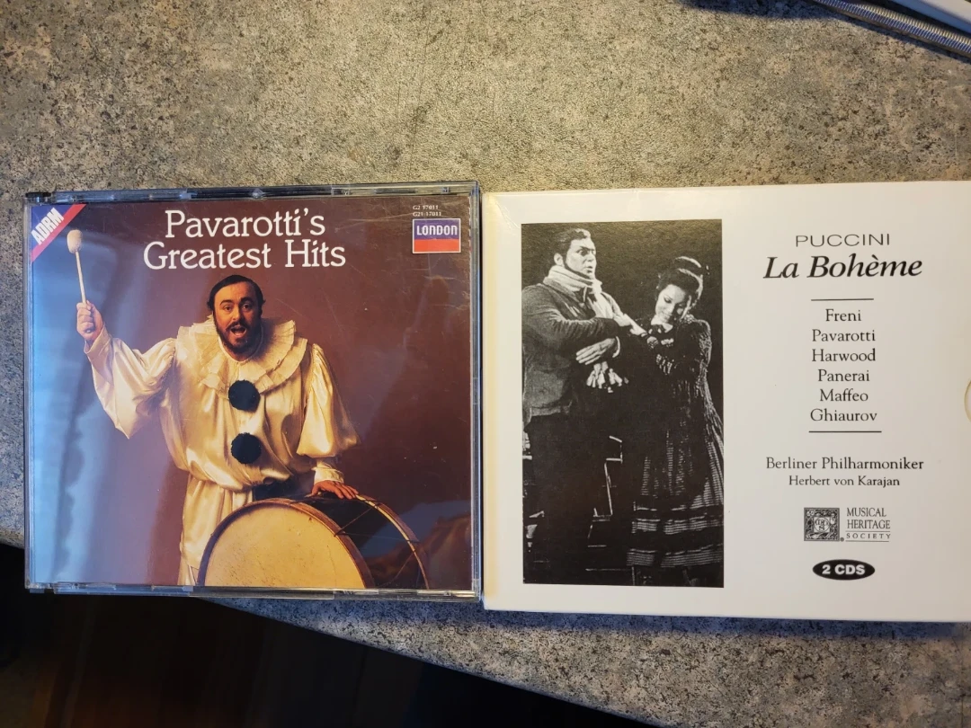 Pavarotti's Greatest Hits & Puccini La Bohème Opera CDs