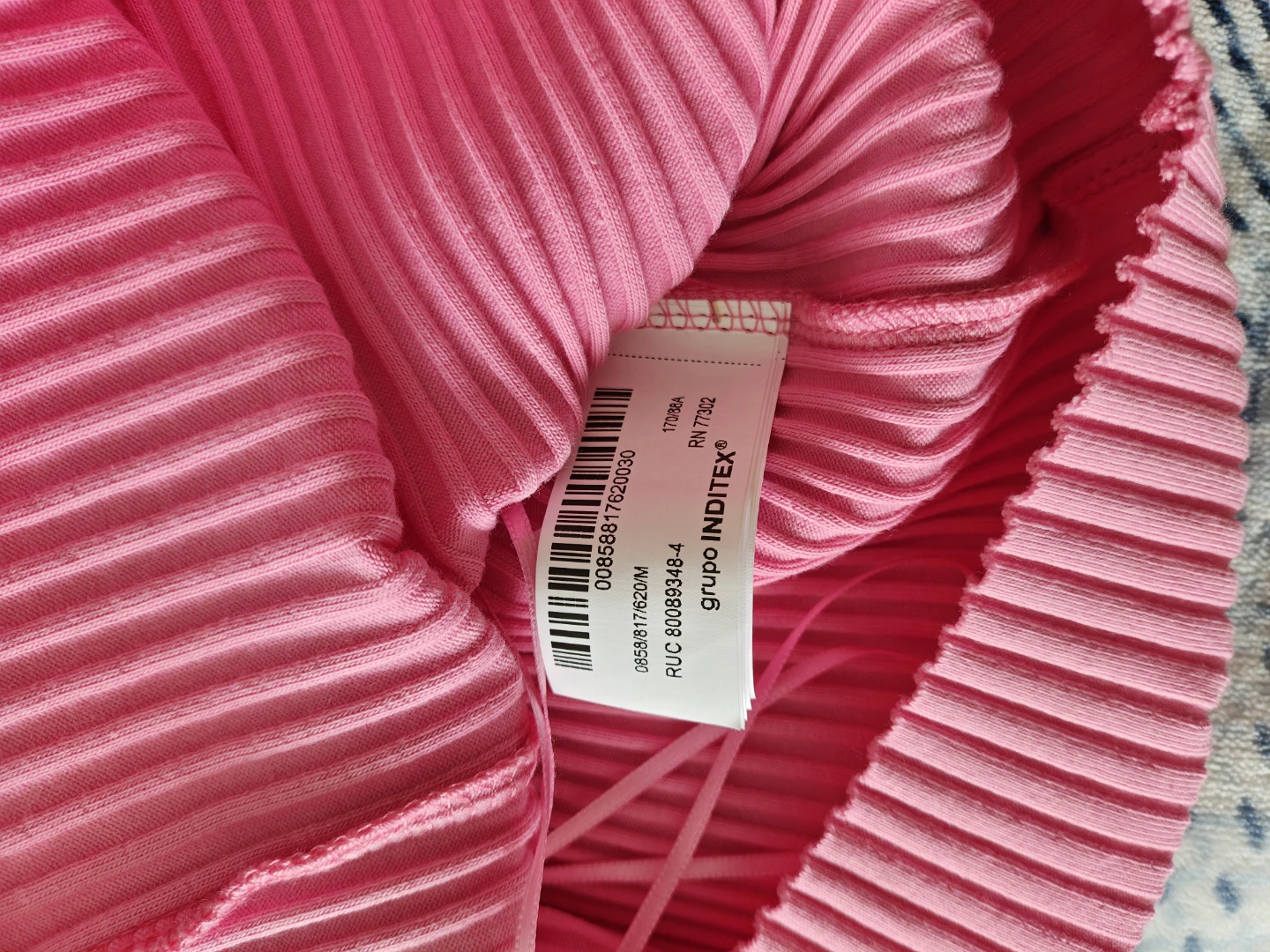 Pink Zara One-Shoulder Ribbed Top - photo 3