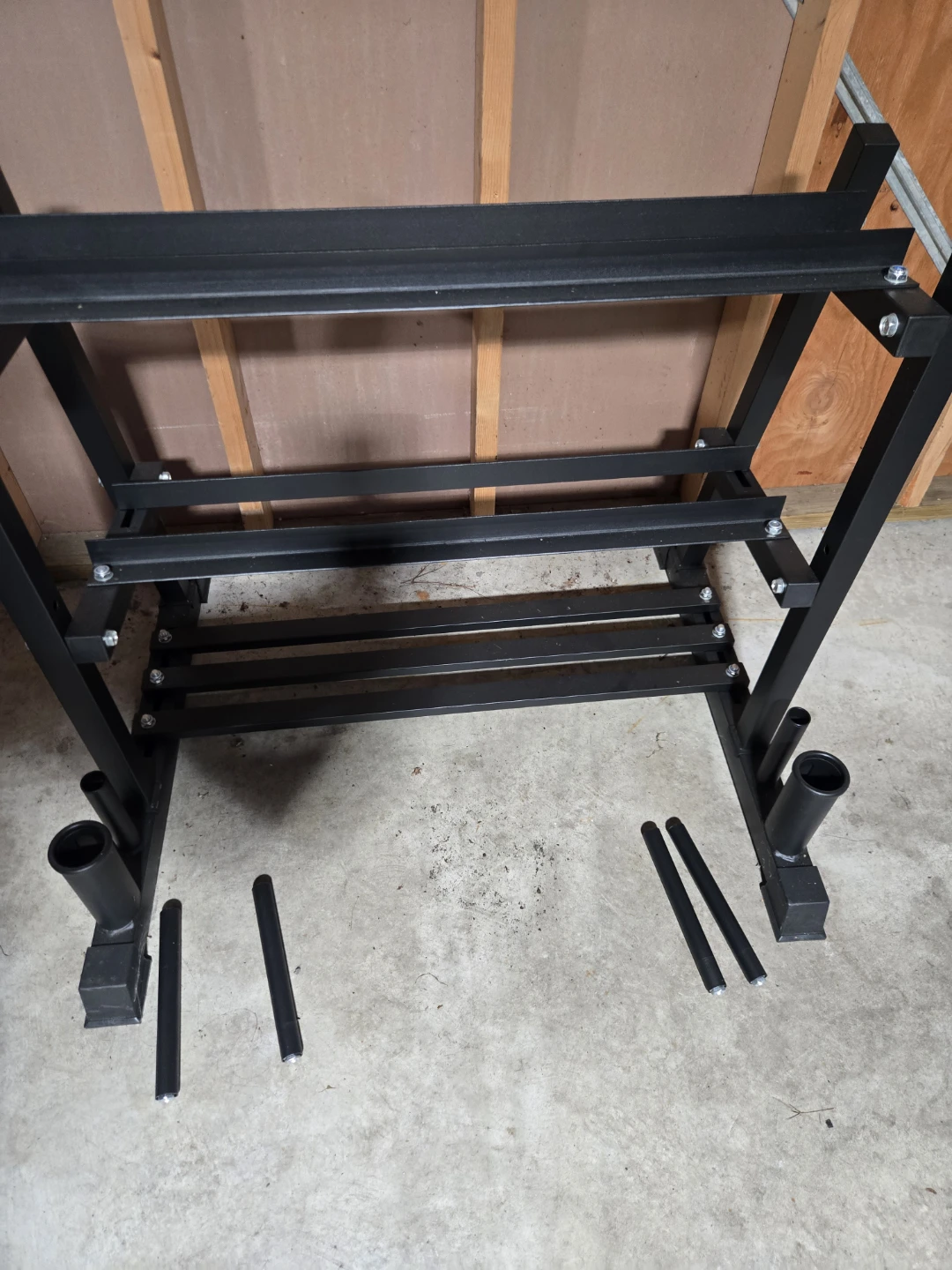 Black 3-Tier Dumbbell Rack