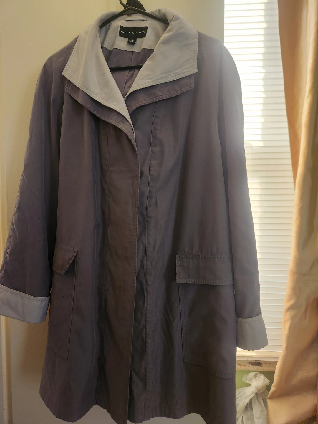 Gallery Women's Trench Coat Size L - photo 4