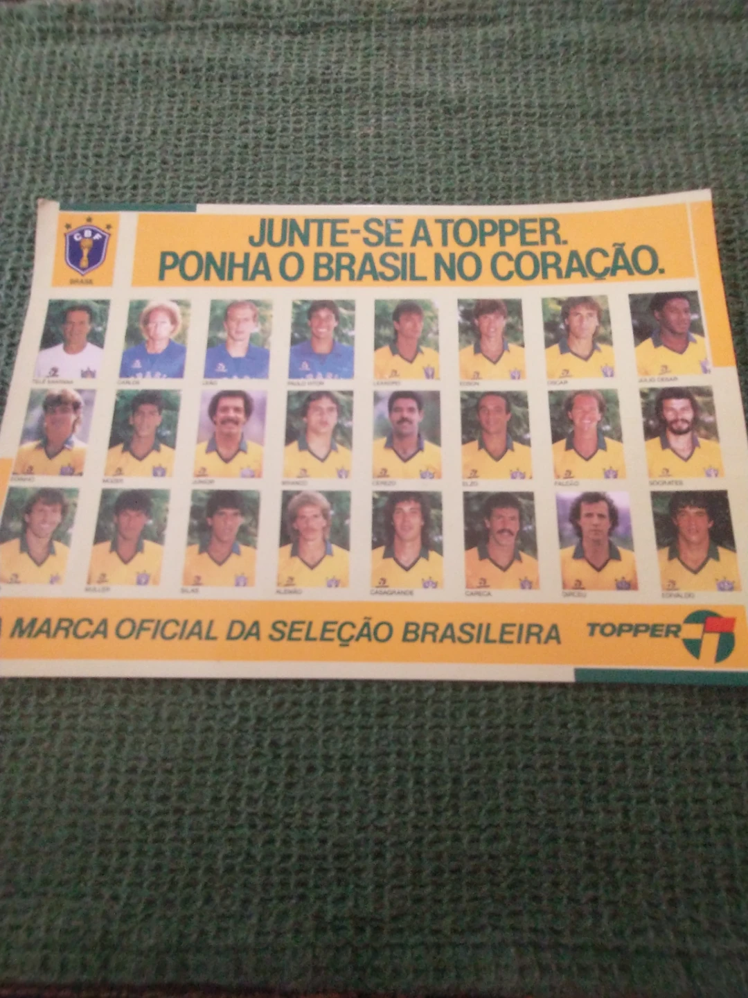 1986 World Cup Brazil National Soccer Team Picture 9x6"