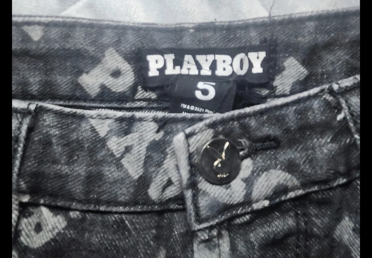 Playboy All-Over Print Jeans - photo 3