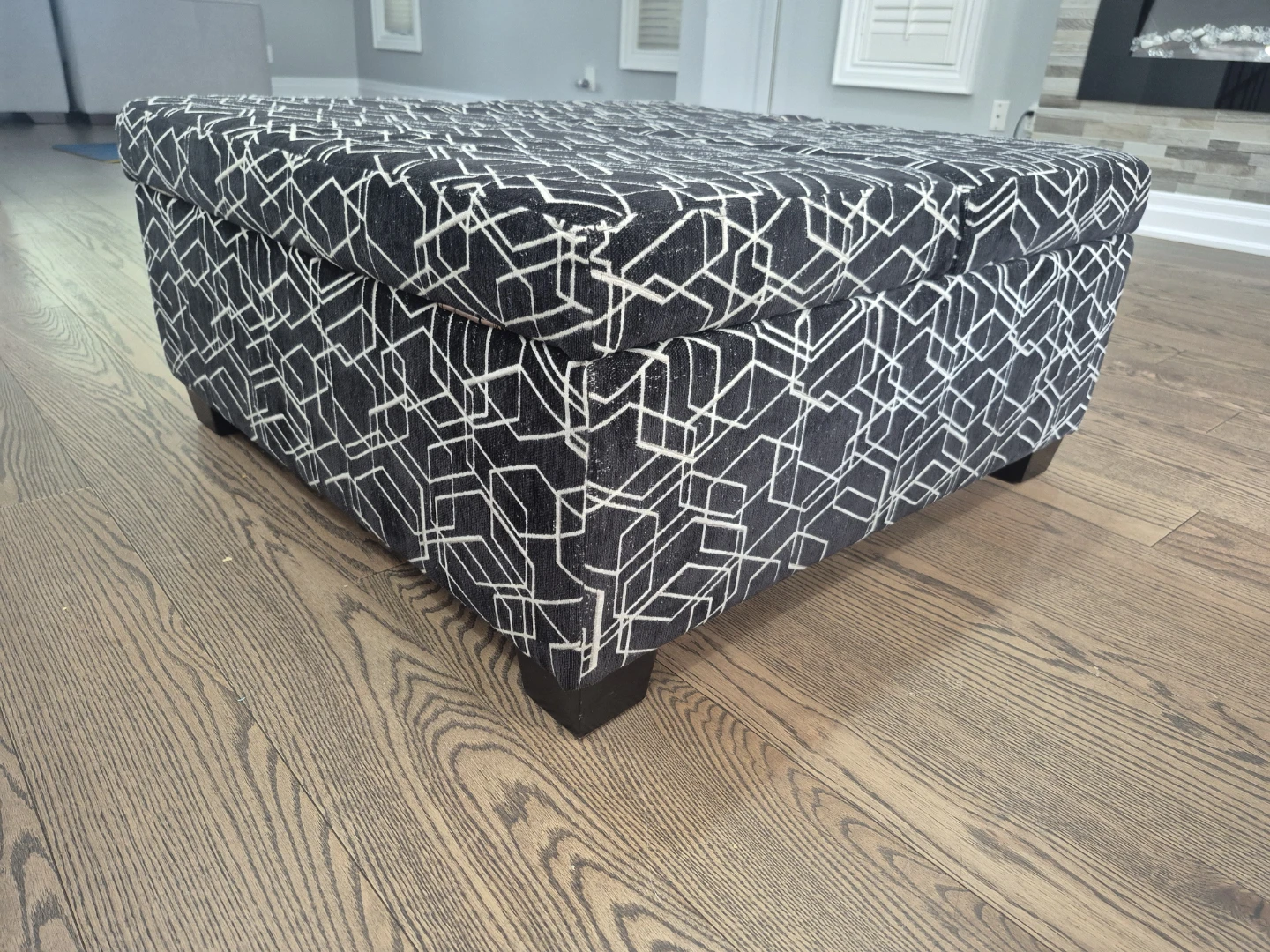 Square Storage Ottoman Bench - photo 2