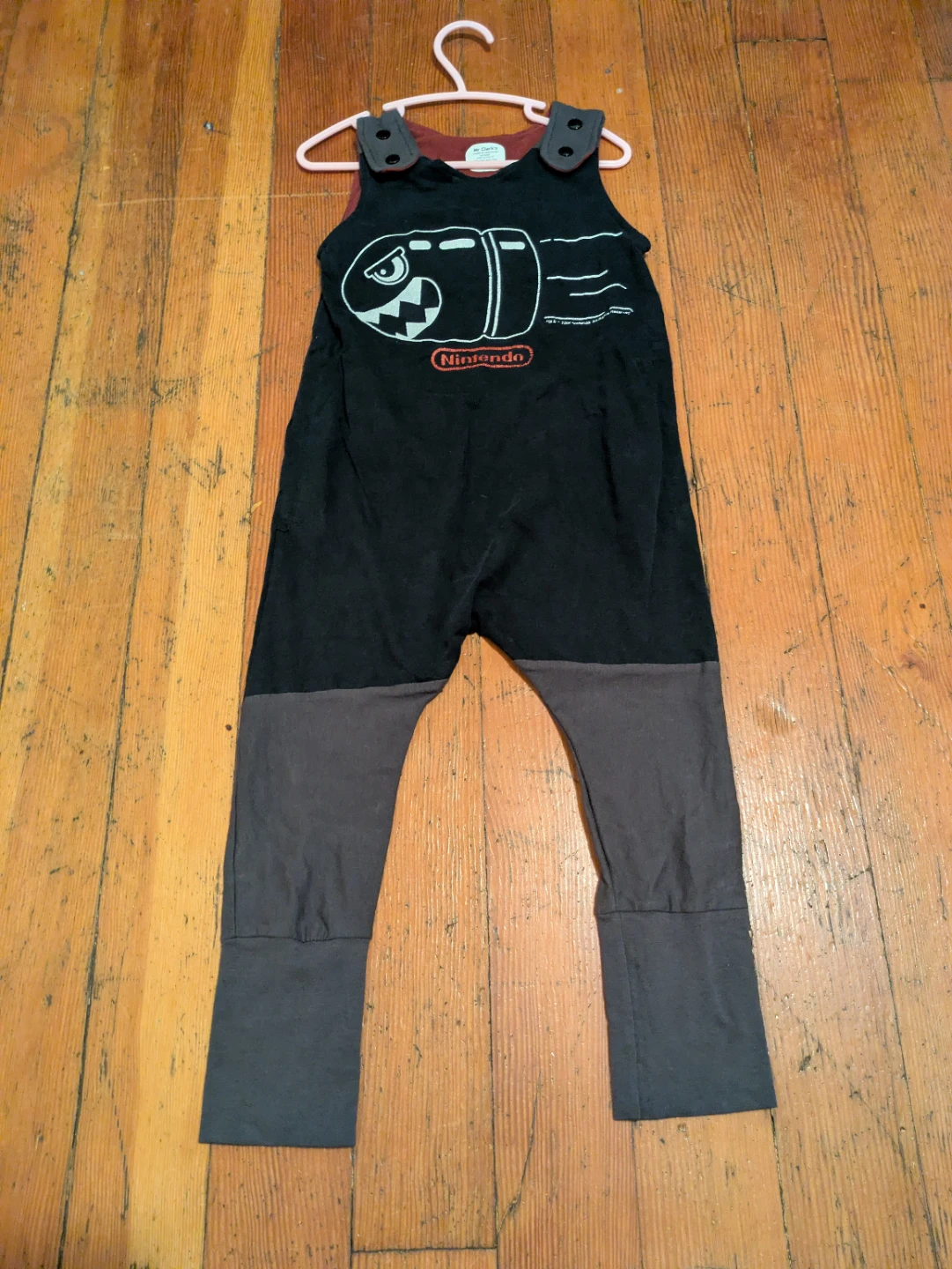 One of a Kind Nintendo Bullet Bill Romper Jumpsuit