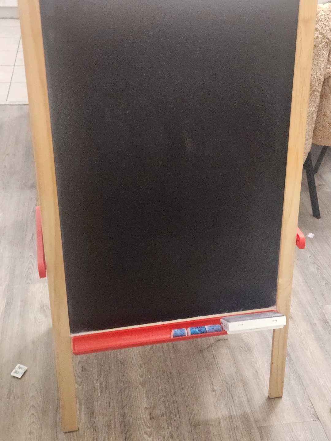 Wooden Easel Whiteboard and Chalkboard for Kids - photo 2