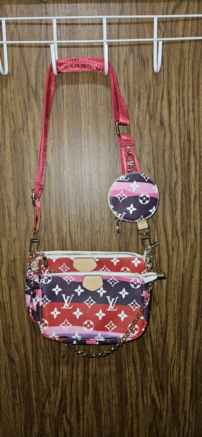 Multi Pochette Accessoires Bag Pink Gradient Monogram