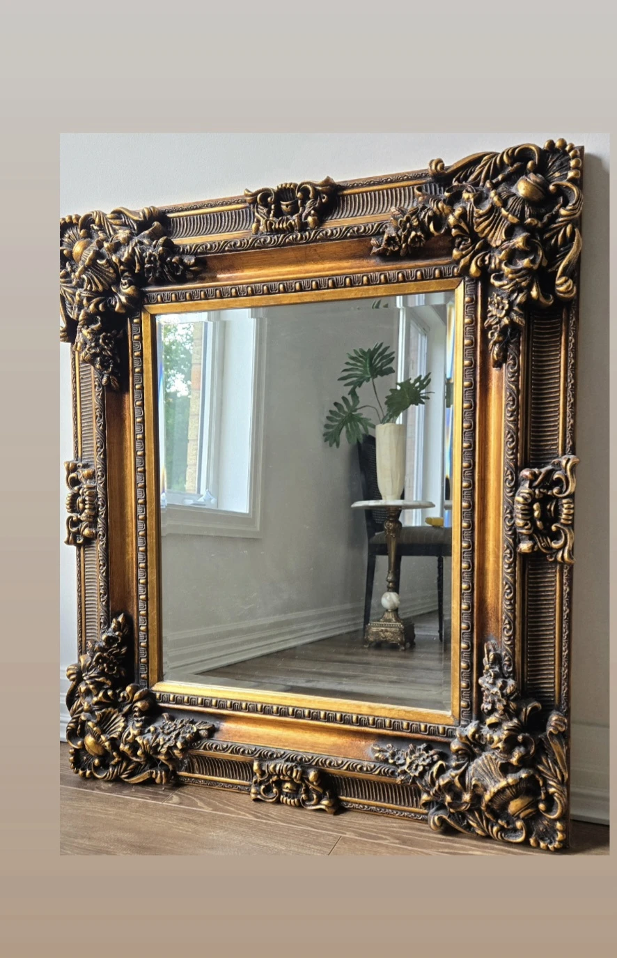 Ornate Gold Framed Mirror