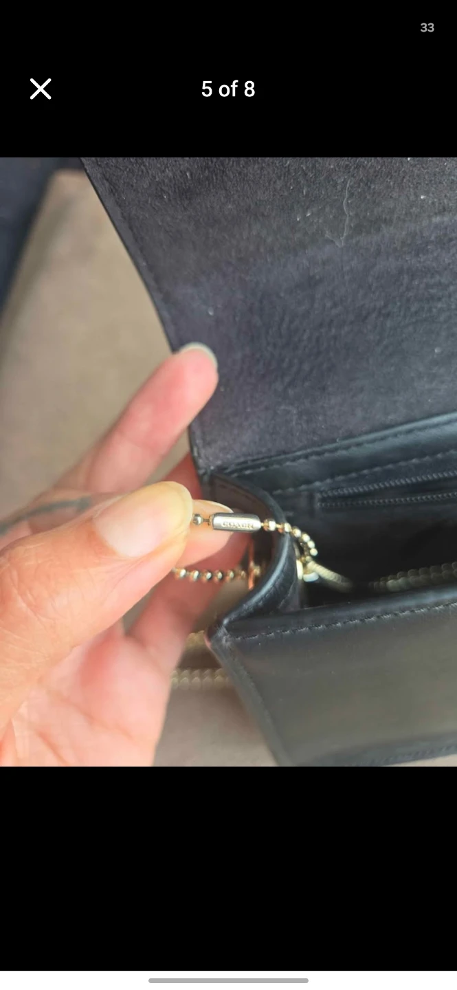 Coach Black Leather Shoulder Bag - photo 5