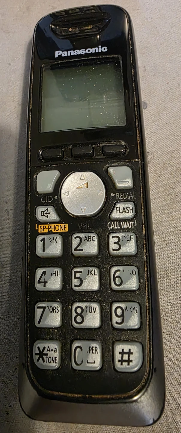 Panasonic Cordless Handset and Charging Base