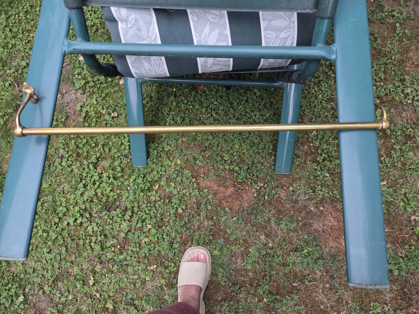 Brass Shepherd's Hook Garden Tool - photo 2