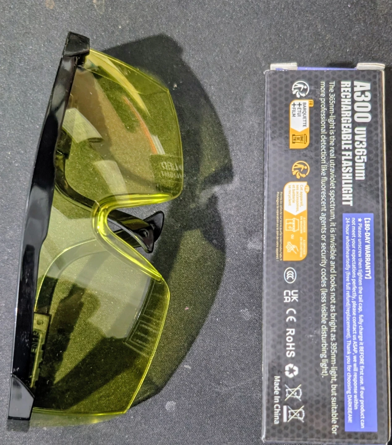 A300 UV 365nm Rechargeable LED Flashlight
