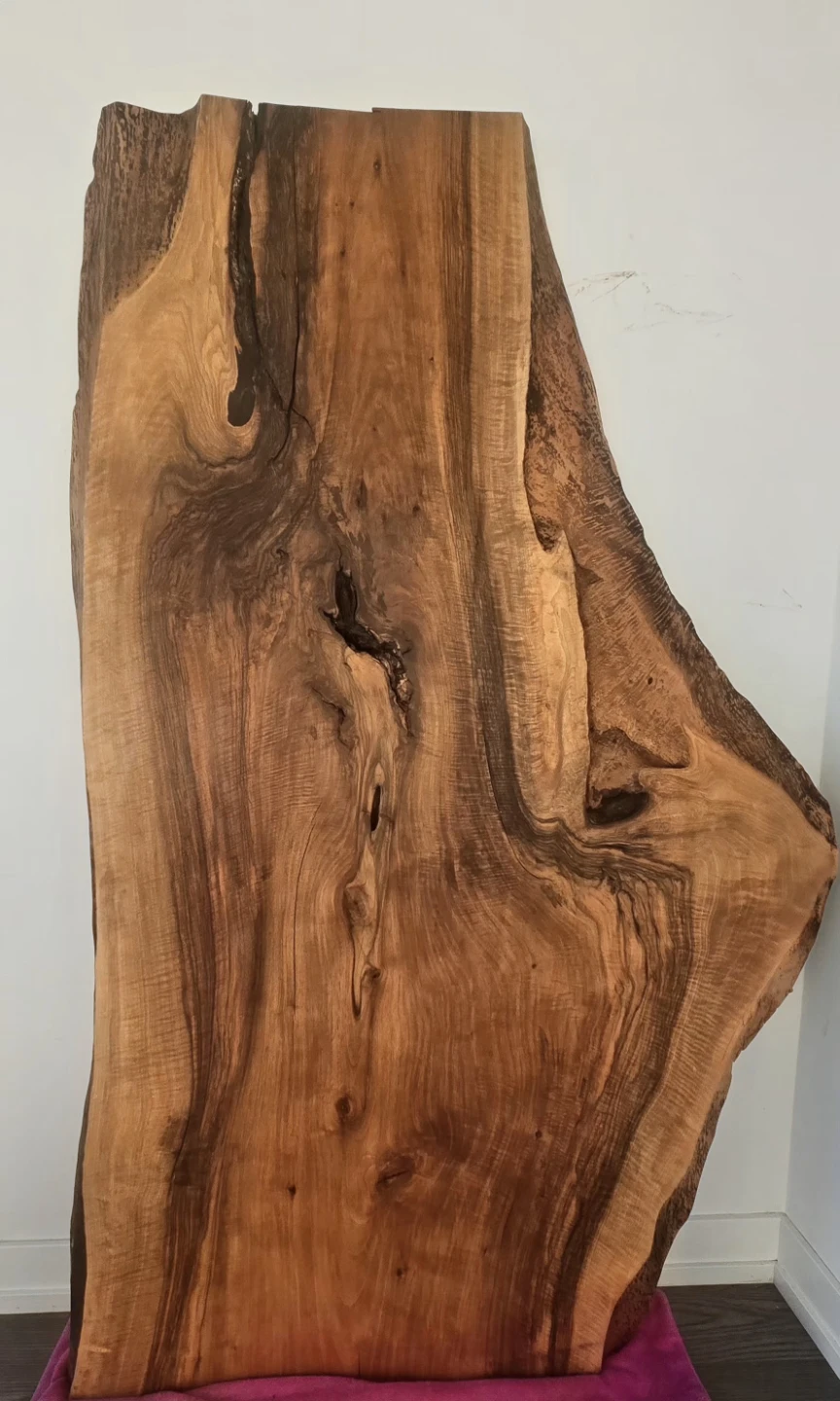 Solid Walnut Live Edge Wood Slab - Headboard/Custom DeskTabletop