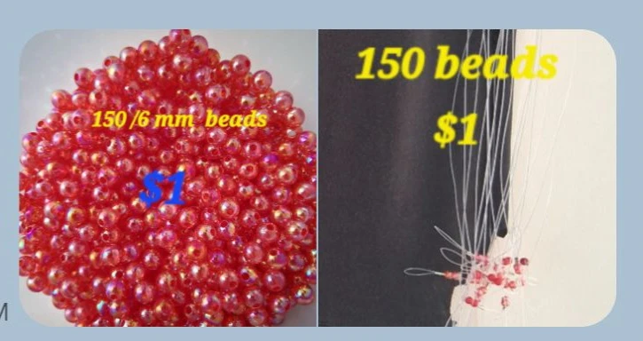 150 Red Beads - 6mm - photo 2