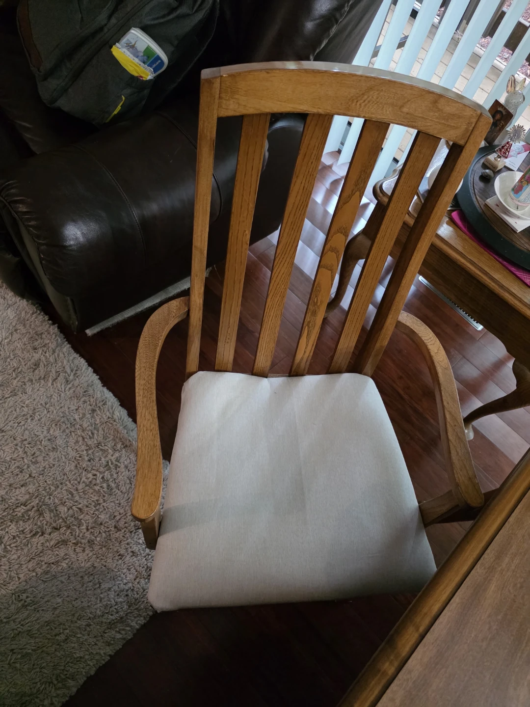 Wooden Dining Chairs with Upholstered Seats