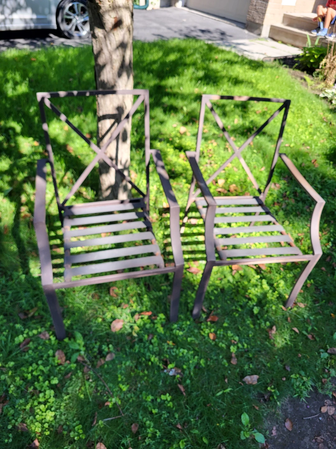Metal Patio Chairs (Set of 2)