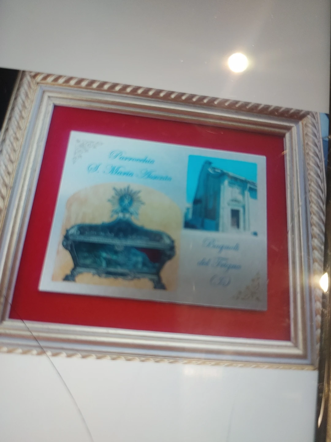 Framed "Parroquia S. Maria Assunta" Souvenir
